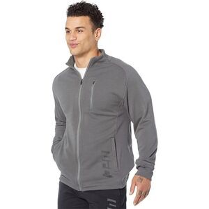 UFC Ultimate Fighting Jacket Men's Large Gray Long Sleeve Full Zip Active JDM843